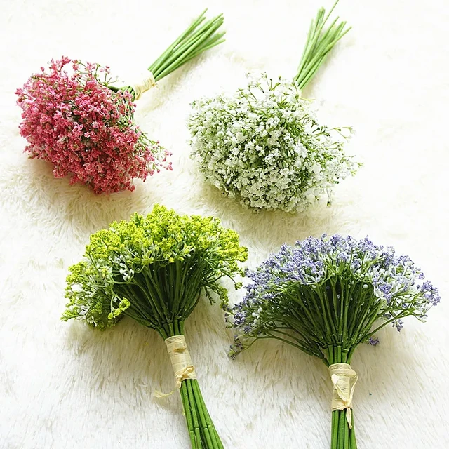 Baby's breath artificial flowers Hand-made DIY for wedding bouquets for  home decoration decoration home